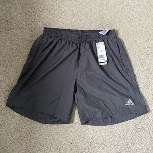 NWT Adidas Gray Running Shorts 7” Inseam